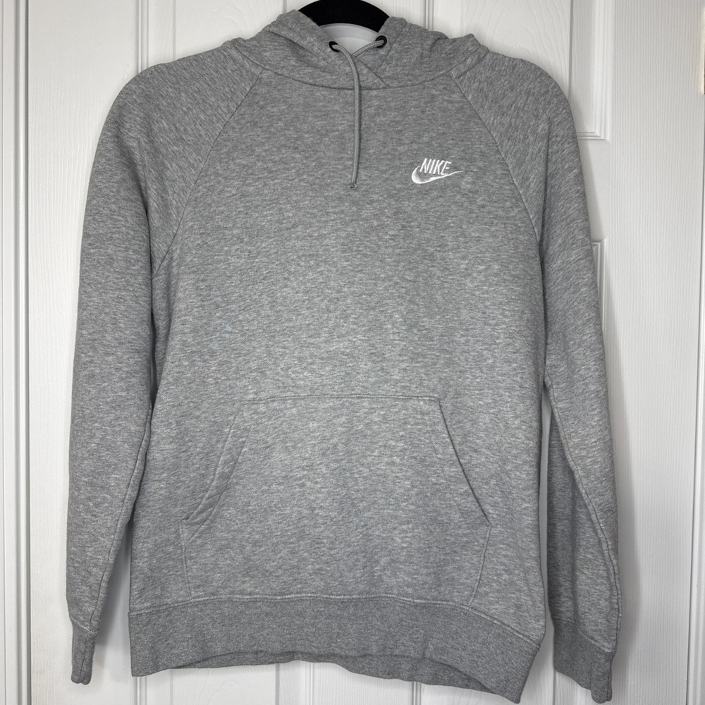 Nike Sportswear Classic Pullover Hoodie - Heather Gray - Size S - Minimalist